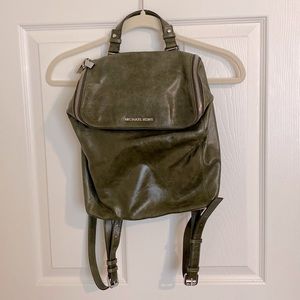 Michael Kors Green Leather Backpack